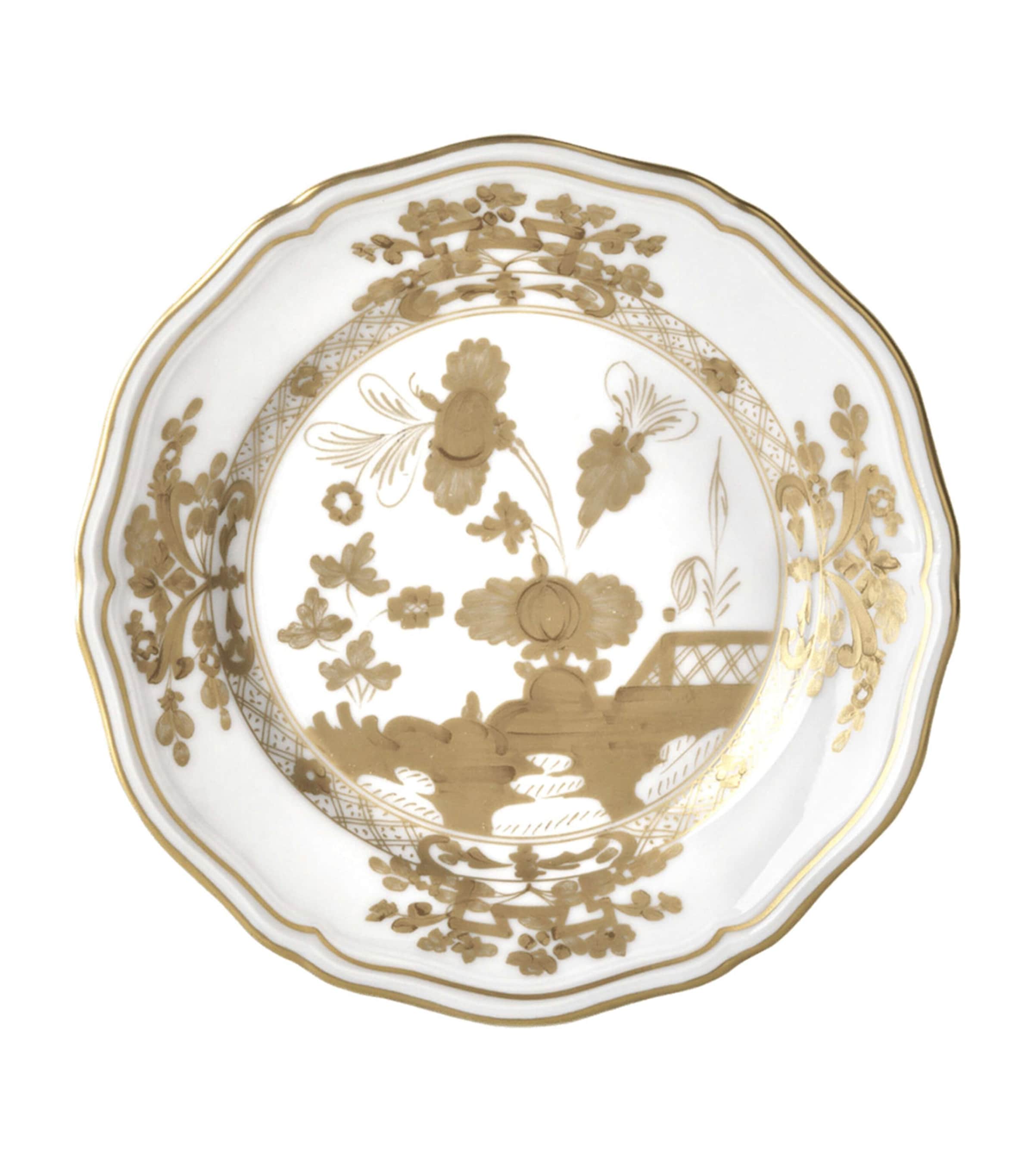 GINORI 1735 Oriente Italiano Aurum bread plate 17cm, UK version