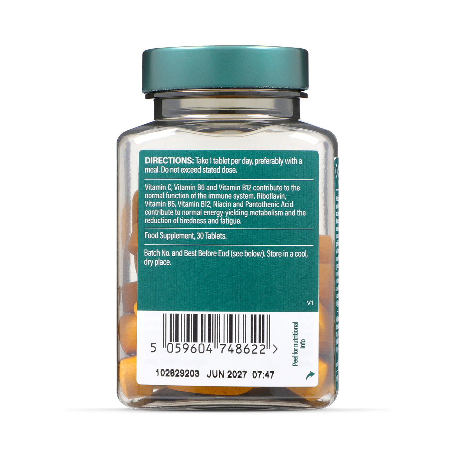 Holland & Barrett B Complex Tablet 30 count, UK version