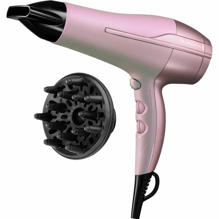 Remington Coconut Smooth hair dryer with diffuser, UK version