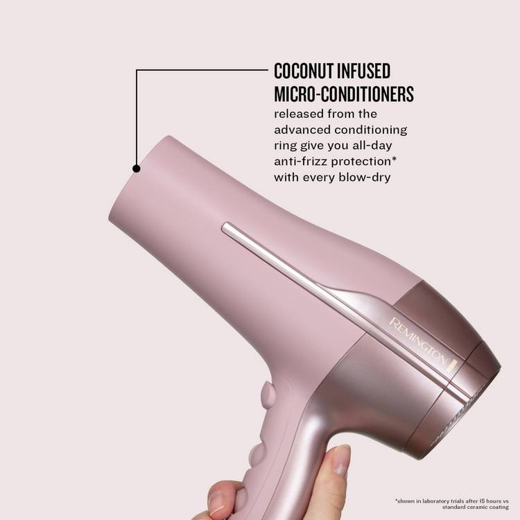 Remington Coconut Smooth hair dryer with diffuser, UK version
