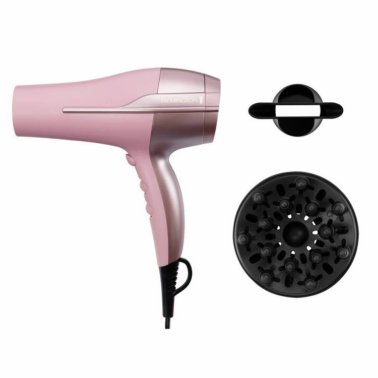 Remington Coconut Smooth hair dryer with diffuser, UK version