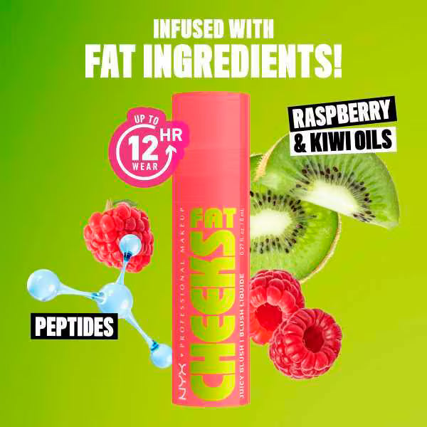 NYX Professional Makeup Fat Cheeks Blush Fig Fizz, imported from the UK