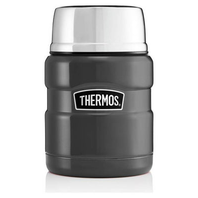 Argos Thermos Stainless Steel King Gun Metal Food Flask - 470ml- Buy online at McGrocer