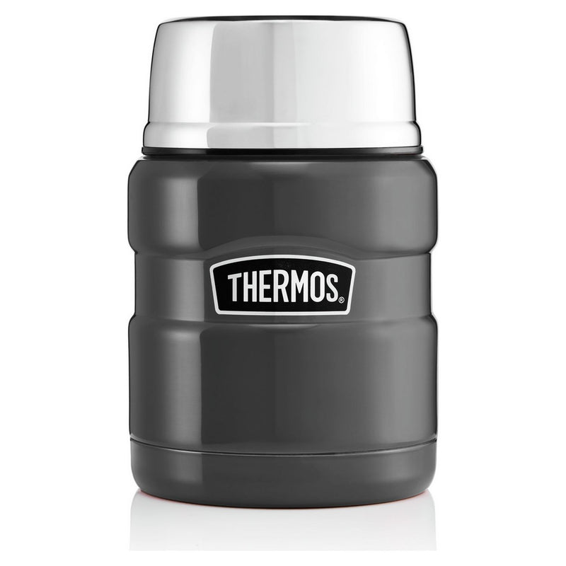 Thermos food flask gun metal 470ml (British brand)