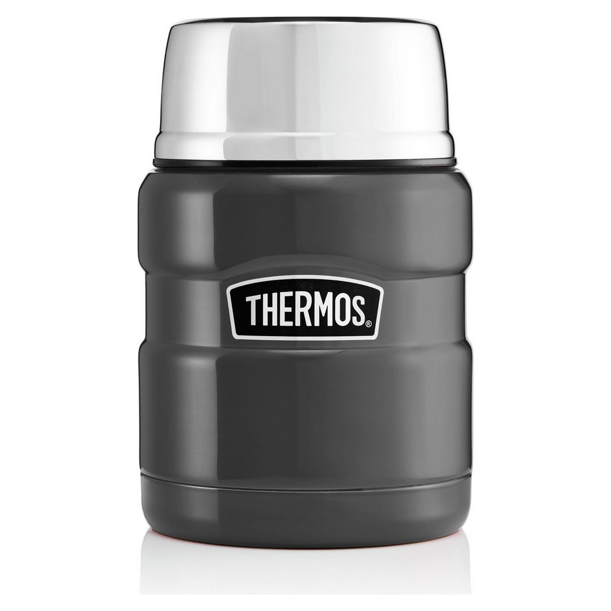 Thermos food flask gun metal 470ml (British brand)
