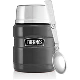 Thermos food flask gun metal 470ml (British brand)