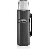 Thermos stainless steel king flask 1.2L gunmetal grey - British product