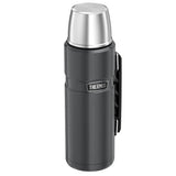 Thermos stainless steel king flask 1.2L gunmetal grey - British product
