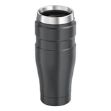 Thermos travel tumbler 470ml gunmetal grey, vacuum insulated - British product