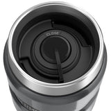 Thermos travel tumbler 470ml gunmetal grey, vacuum insulated - British product