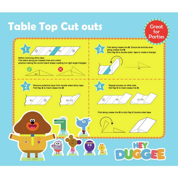 Hey Duggee party decoration pack featuring characters - British product