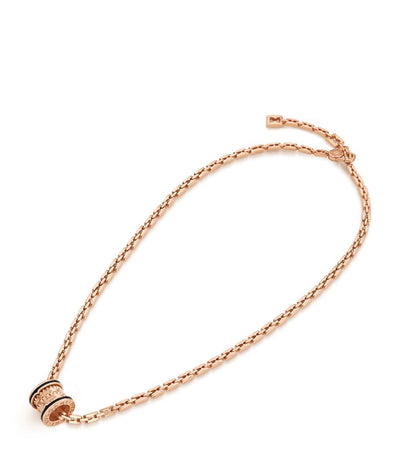 Harrods Bvlgari B.zero1 Rose Gold and Ceramic Pendant Necklace- Buy online at McGrocer