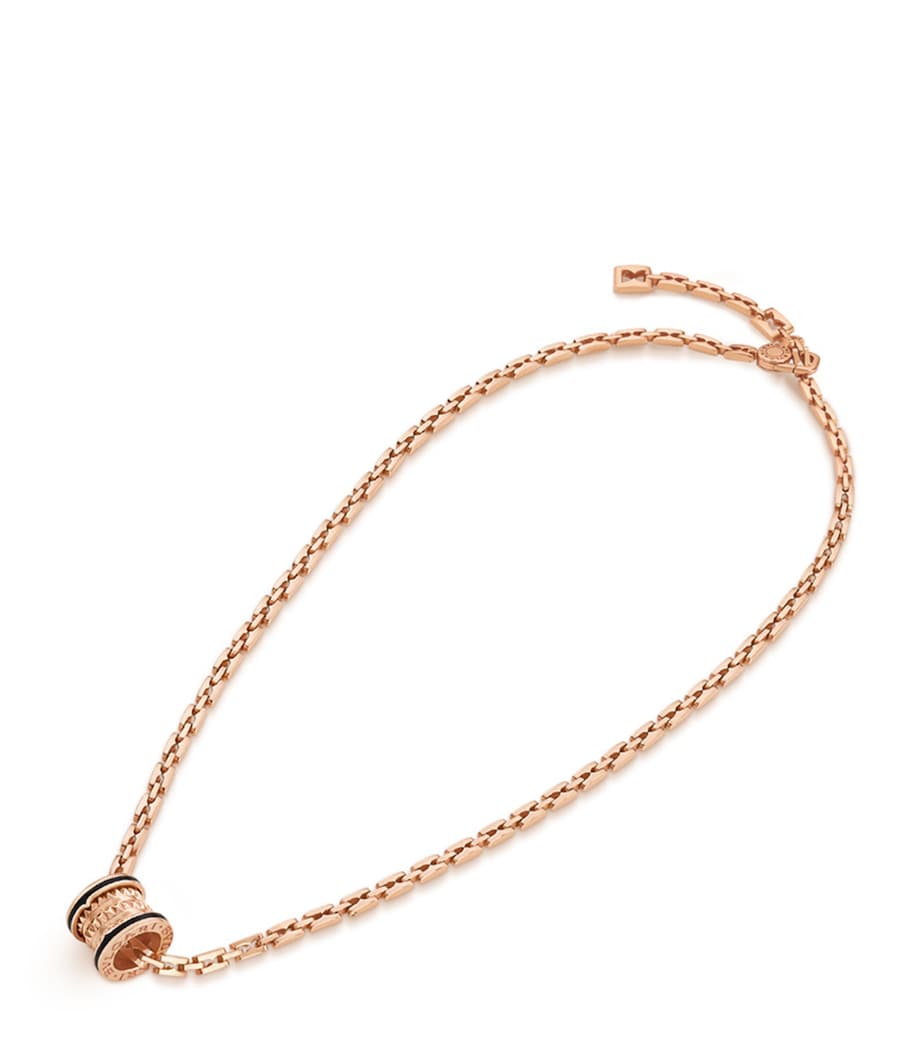 Bvlgari B.zero1 rose gold ceramic pendant - British product