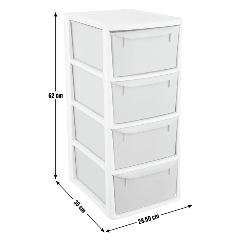 Argos Home pink plastic drawer tower (British brand)
