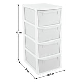 Argos Home pink plastic drawer tower (British brand)