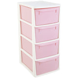 Argos Home pink plastic drawer tower (British brand)
