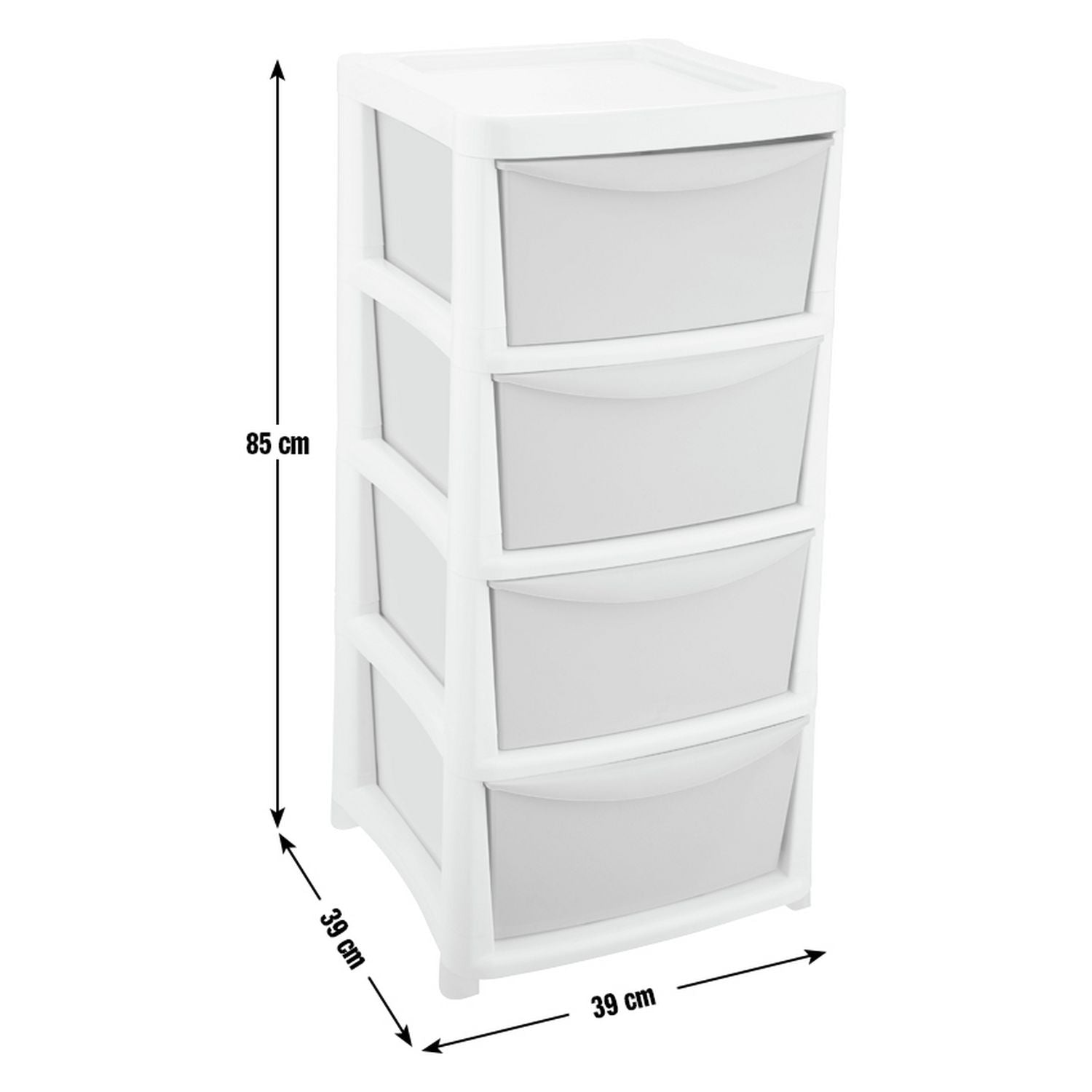 Argos Home pink 4 drawer plastic unit - British product