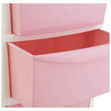 Argos Home pink 4 drawer plastic unit - British product
