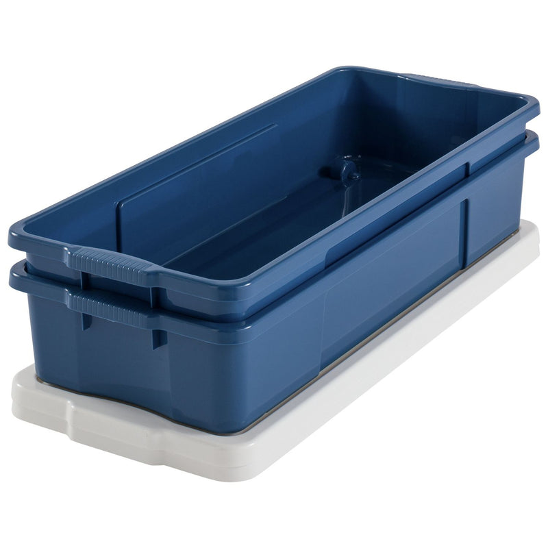 Argos Home wheeled underbed storage boxes 2x45L blue, imported from the UK