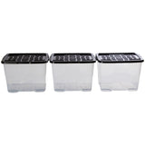 Strata Curve 24L clear plastic storage boxes set, imported from the UK