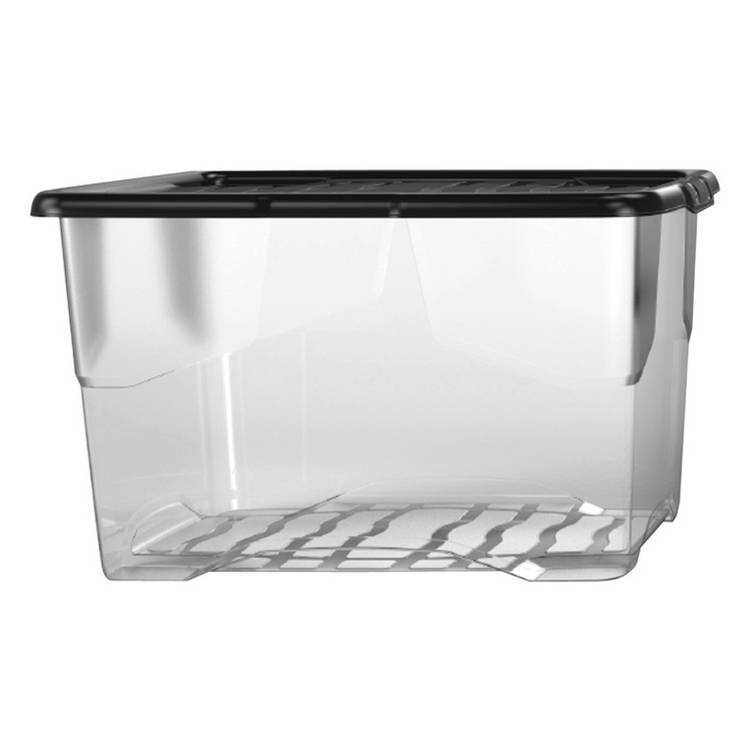 Strata Curve 24L clear plastic storage boxes set, imported from the UK