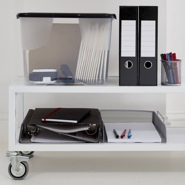 Strata Curve 24L clear plastic storage boxes set, imported from the UK