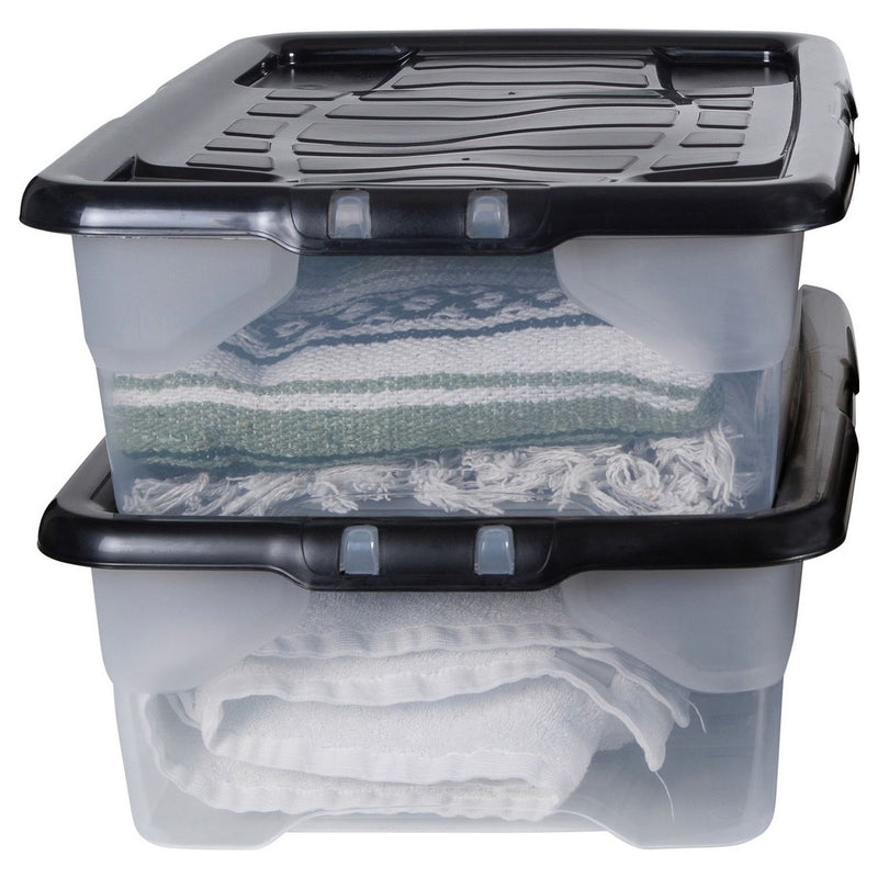 Strata Curve 30L plastic storage boxes, UK version
