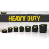 Strata 75L heavy duty storage trunk black (British brand)