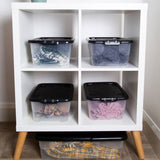 Strata clear plastic storage boxes 10L pack (British brand)