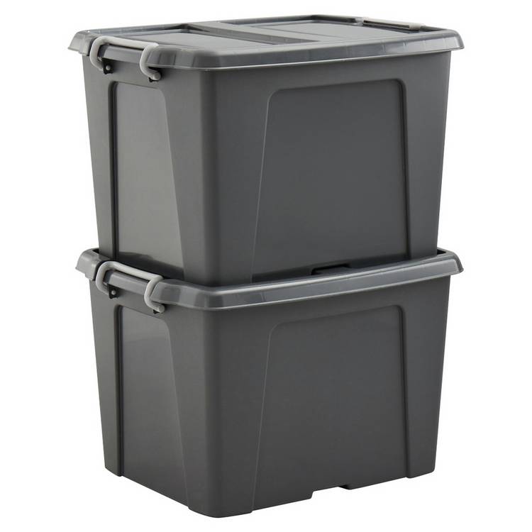 Strata Smart storage boxes 2x40L - British product