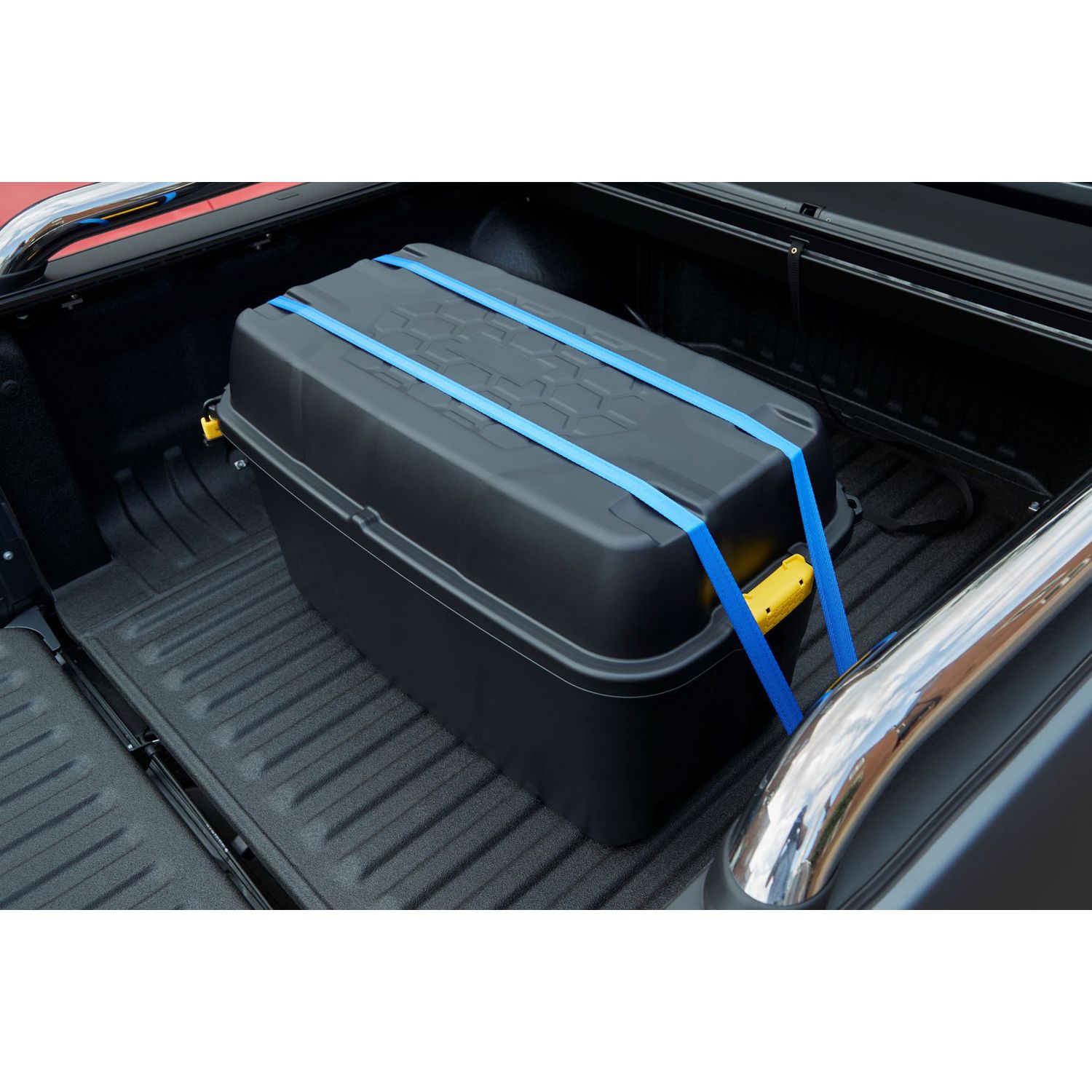 Strata 175L heavy duty storage trunk black - British product