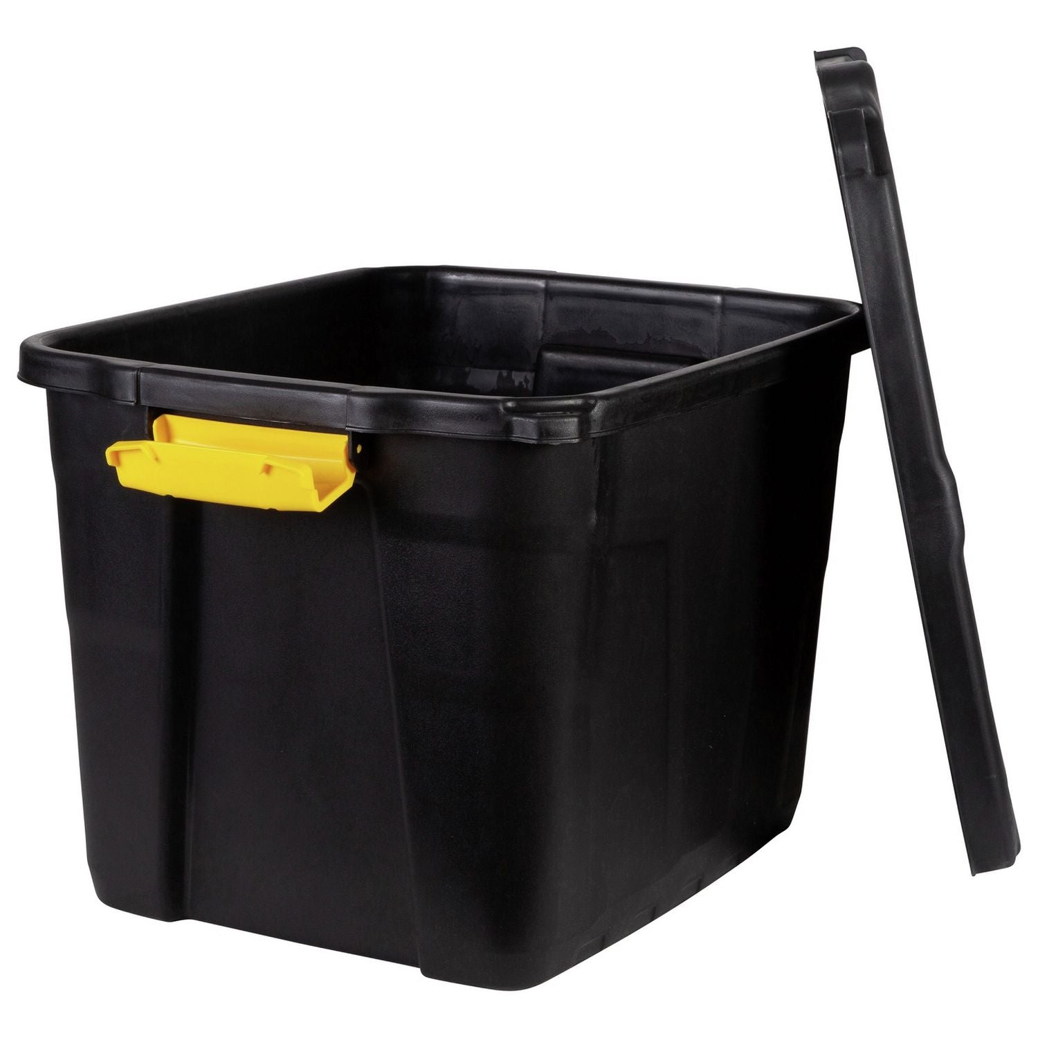 Strata 42L heavy duty plastic storage box black (British brand)