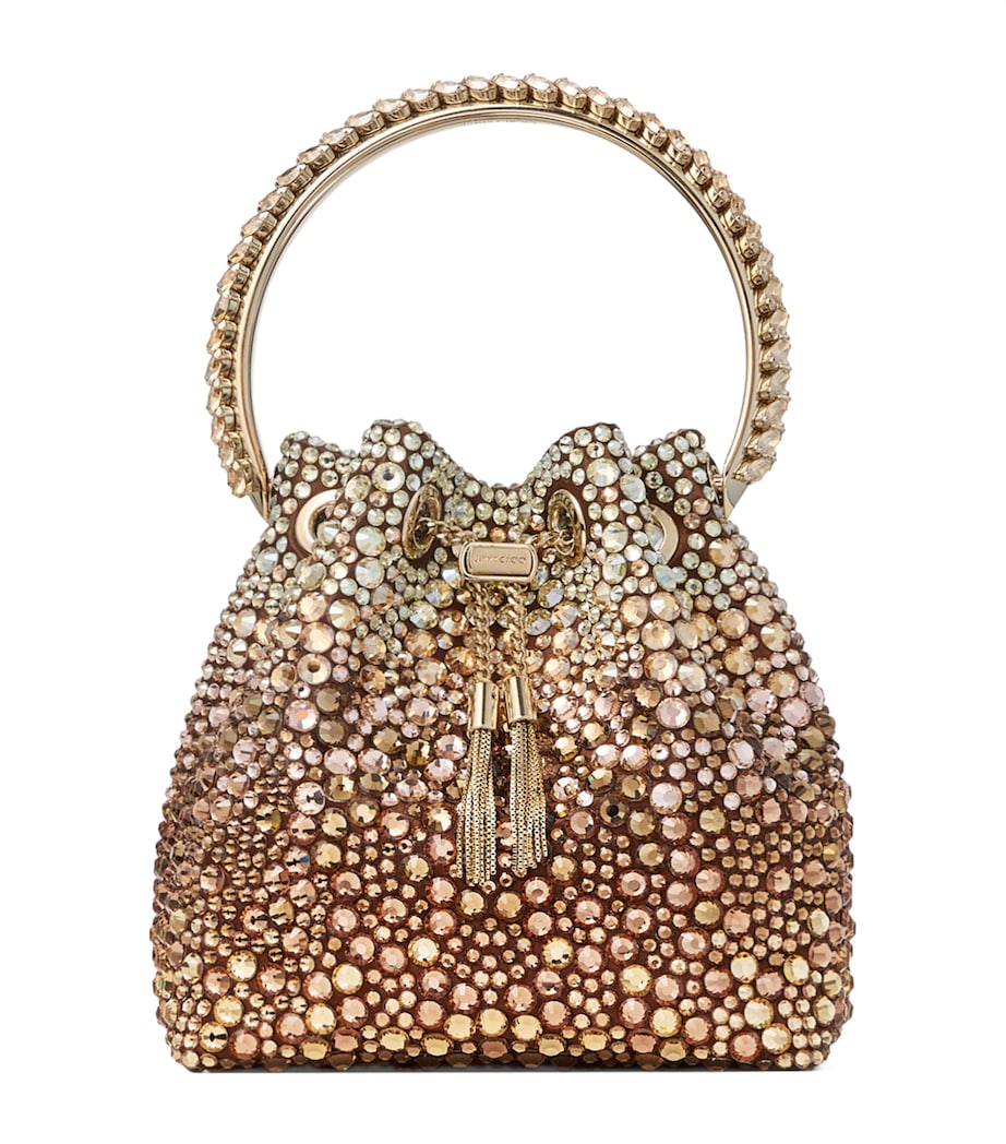 Jimmy Choo Bon Bon embellished top-handle bag, imported from the UK