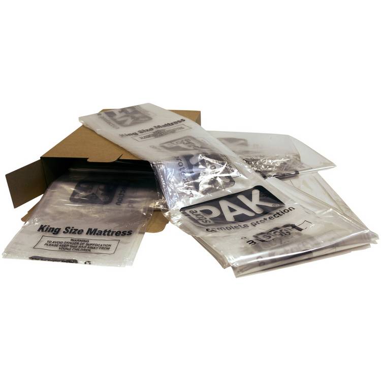 StorePAK polythene mattress cover pack of 2 kingsize (British brand)