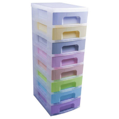 Argos Really Useful 8 Drawer Plastic Drawers - Pastels- Buy online at McGrocer