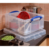 Really Useful clear storage box 18L - British product