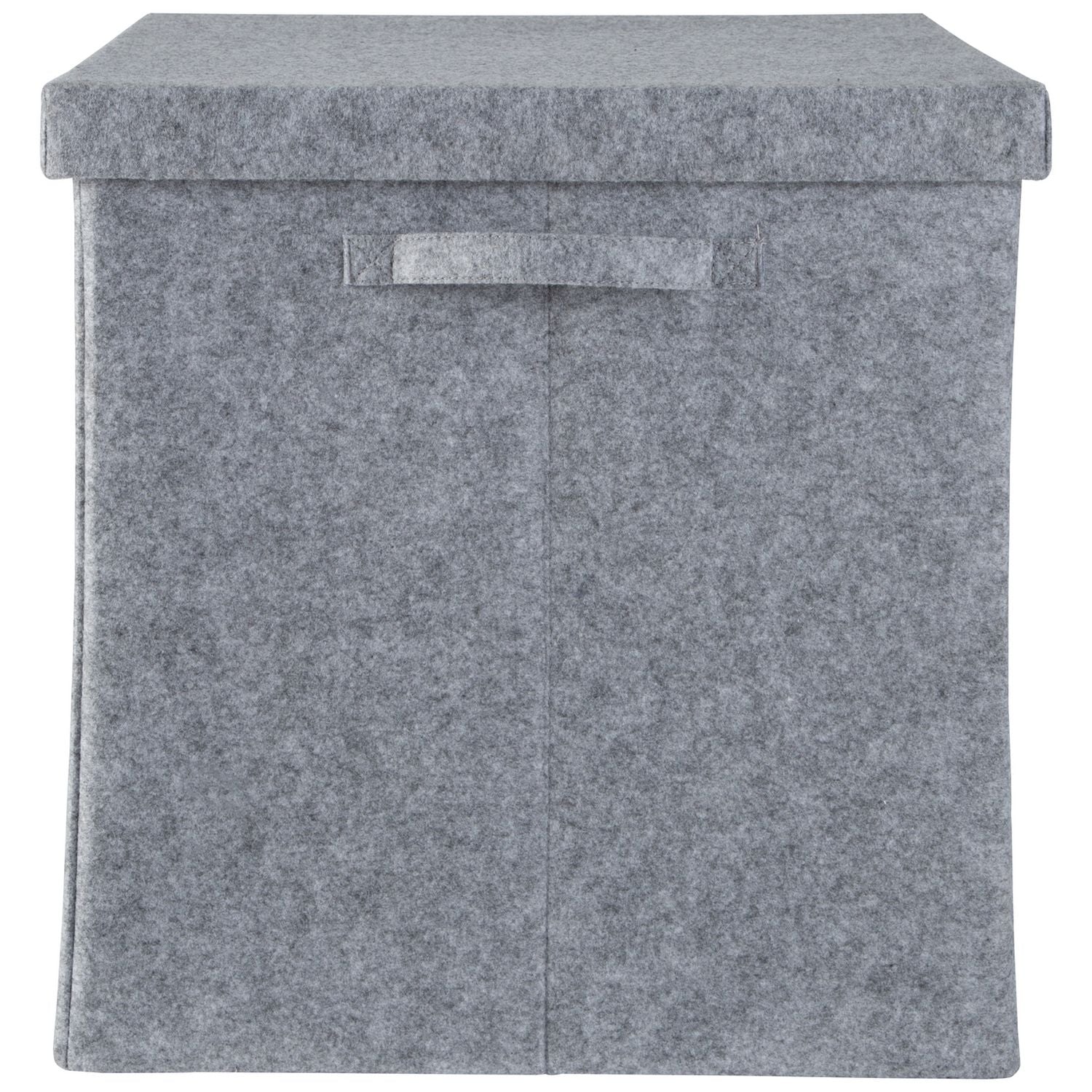 Habitat felt storage box 40cm with lid, imported from the UK