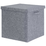 Habitat felt storage box 40cm with lid, imported from the UK