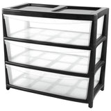 Argos Home 3 drawer gloss plastic storage unit - British product