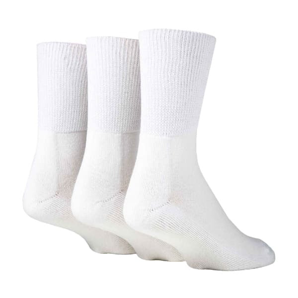 IOMI 3 Pack Extra Wide Bamboo Diabetic Unisex Socks