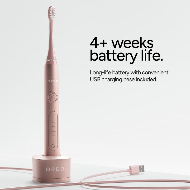 Ordo Sonic+ pink electric toothbrush (British brand)
