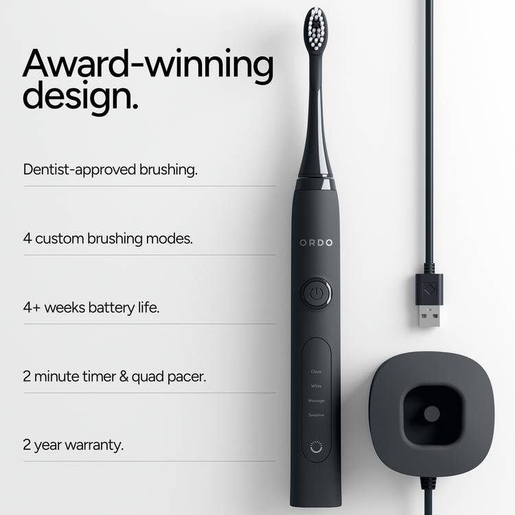 Ordo Sonic+ electric toothbrush grey, UK version