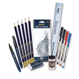 Oxford filled 18 piece pencil case, imported from the UK