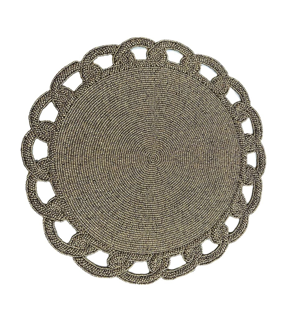 Les Ottomans beaded placemat 40cm, UK version