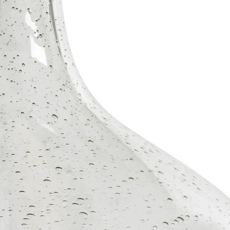 Argos Home glass table lamp clear cream, imported from the UK