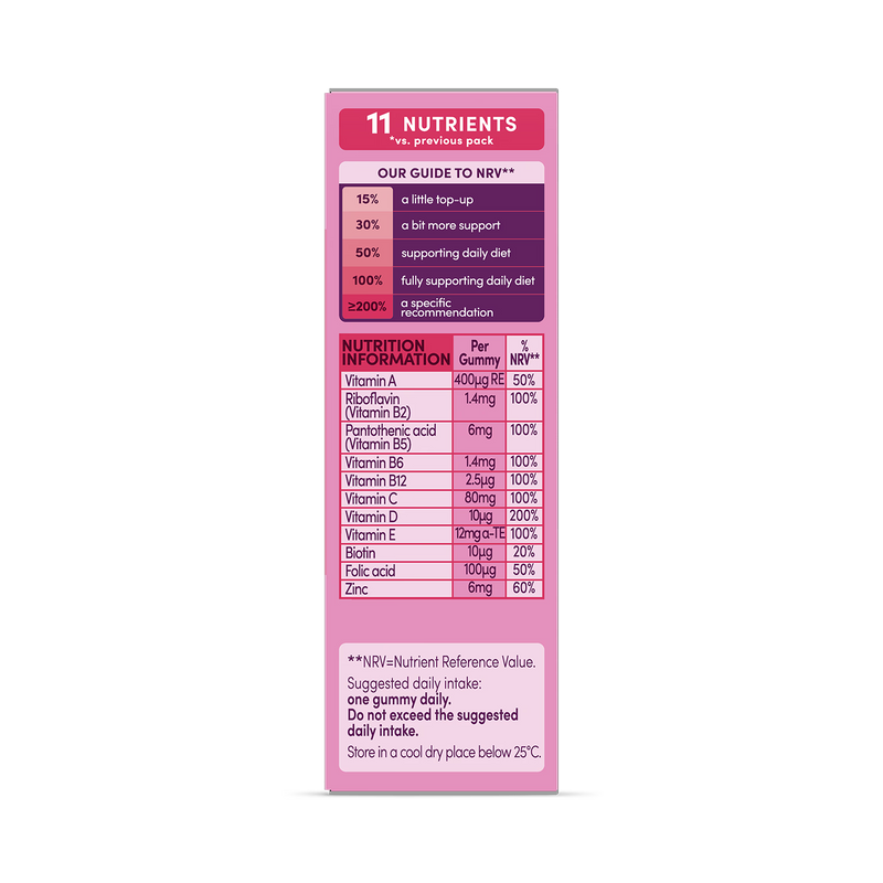 Bassetts kids multivitamins raspberry 60 gummies (British brand)