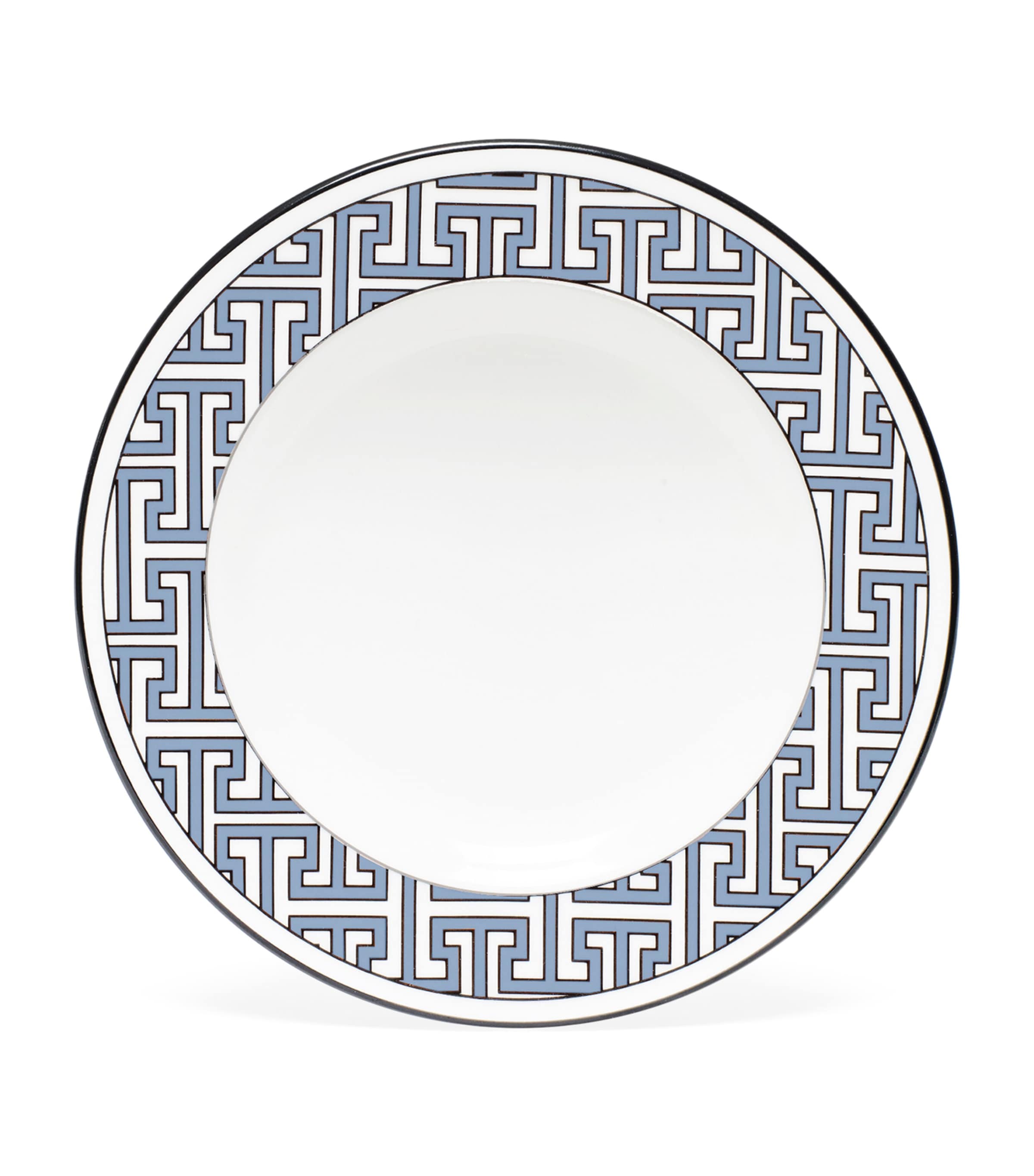 O.W. London Maze geometric print tea plate 16.5cm diameter, imported from the UK
