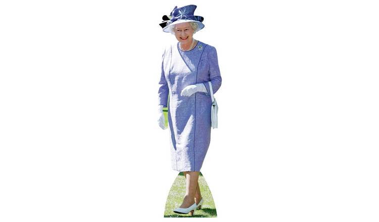 Star Cutouts Queen Elizabeth 2 Lilac Cardboard Cutout