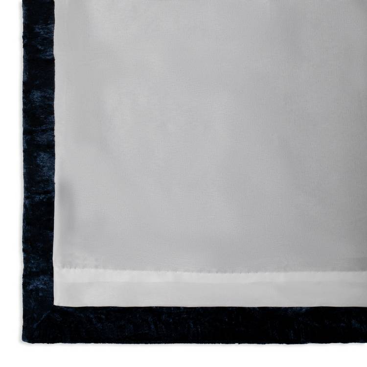 Argos Home crushed velvet eyelet curtains blue 117x137cm (British brand)