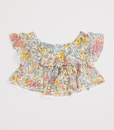 Harrods Poupette St Barth Kids Top Cycas imprimé à volants (4-12 ans) - Achetez en ligne sur McGrocer